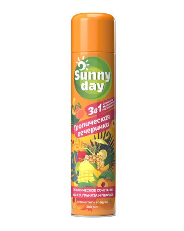 Освежитель воздуха Sunny Day Тропическая вечеринка 300 см3 46 50056 49632 4 НВ Арнест (12)