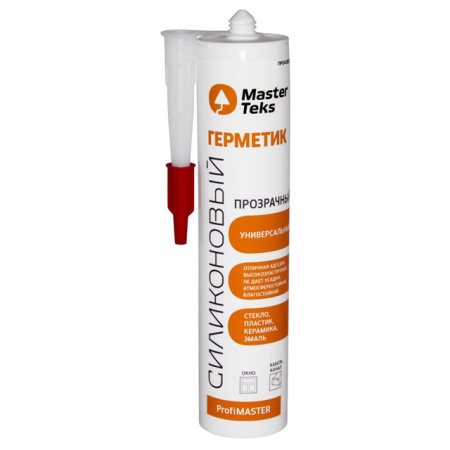Герметик силиконовый MasterTeks ProfiMaster универсальный 290 мл прозрачный  9612911