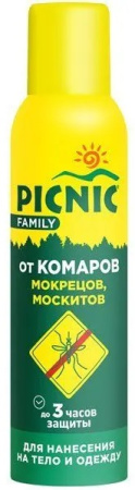 Picnic Family - аэрозоль от комаров 150 см3 (12) 46 00104 02319 4 К Арнест (12)