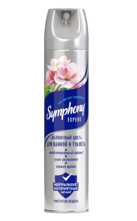 Очиститель воздуха Symphony - Яблоневый цвет 300см3 (N)* 46 00104 00701 9 ND Арнест (12)