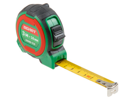 Рулетка  3м/16мм двухкомпон. корп. ВОЛАТ (быт.) 20060-316
