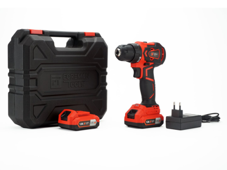 ДРЕЛЬ ШУРОПОВЕРТ АККУМУЛЯТОРНАЯ БЕСЩЕТОЧНАЯ FOREMAN tools ДА-112BL (FT-018)