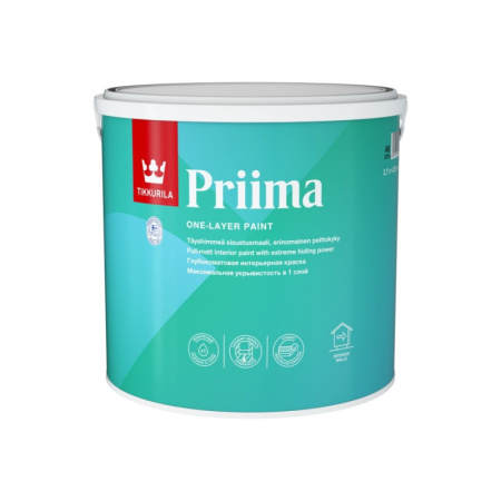 Краска интерьерная TIKKURILA PRIIMA (C) гл/мат 2,7л (1шт) 710012057