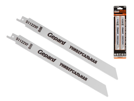 Пилка сабельная по дереву с гвоздями S1122VF (2 шт.) GEPARD, GP0626-25