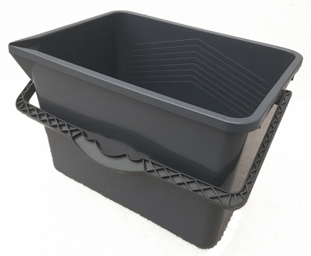 Ведро ПЛАСТиКО прямоугольное Flexible 14 л, черное 3002