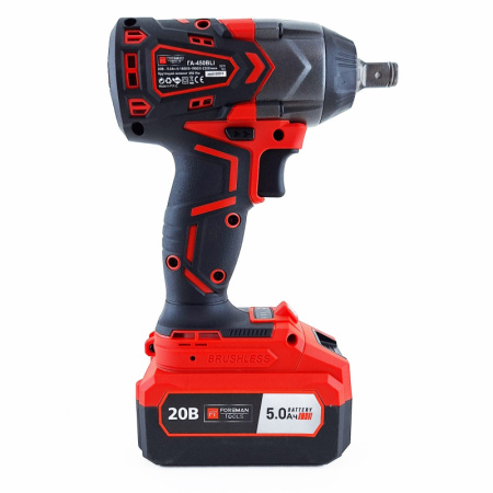 ГАЙКОВЕРТ АККУМУЛЯТОРНЫЙ Бесщеточный 20В FOREMAN tools ГА-450 BLI
