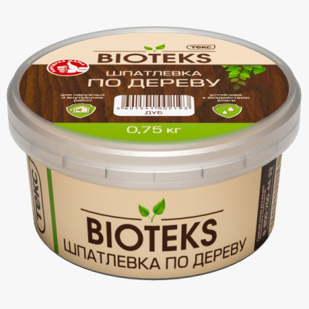 Шпатлевка по дереву BIOTEKS/ПРОФИ бук 0,75кг (16шт) ТЕКС 700001379