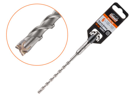 6х100х160 мм бур (сверло) SDS-plus QUADRO-X GEPARD, GP1206-160